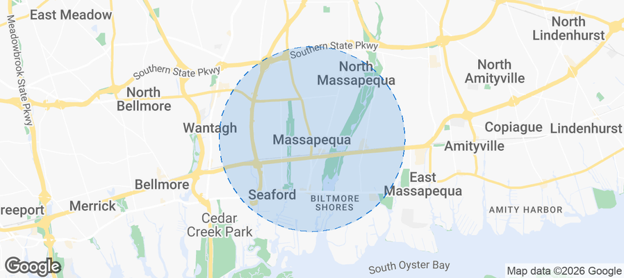 Massapequa Airbnb map